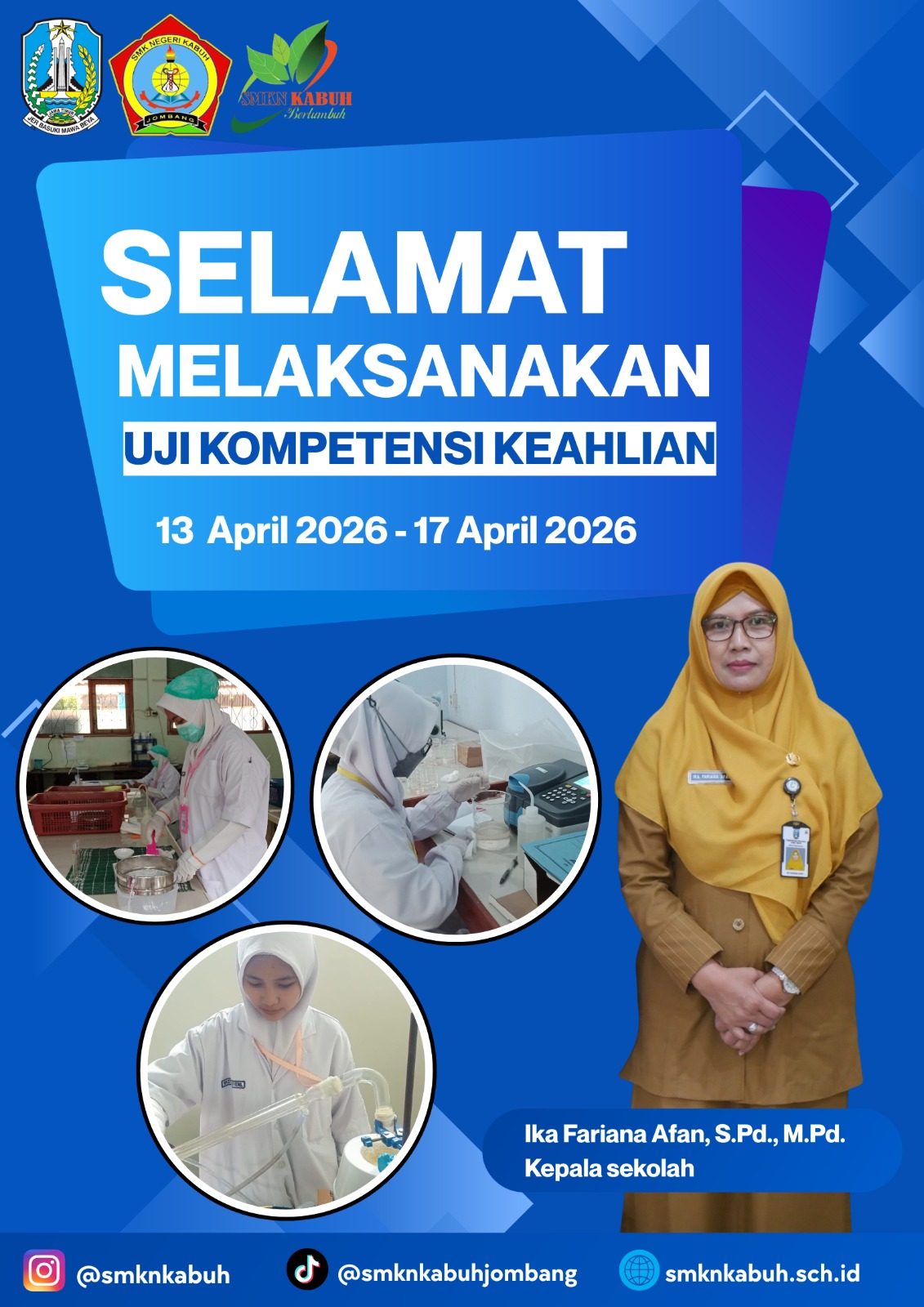 SELAMAT MELAKSANAKAN UJIAN KOMPETENSI KEAHLIAN TAHUN 2026