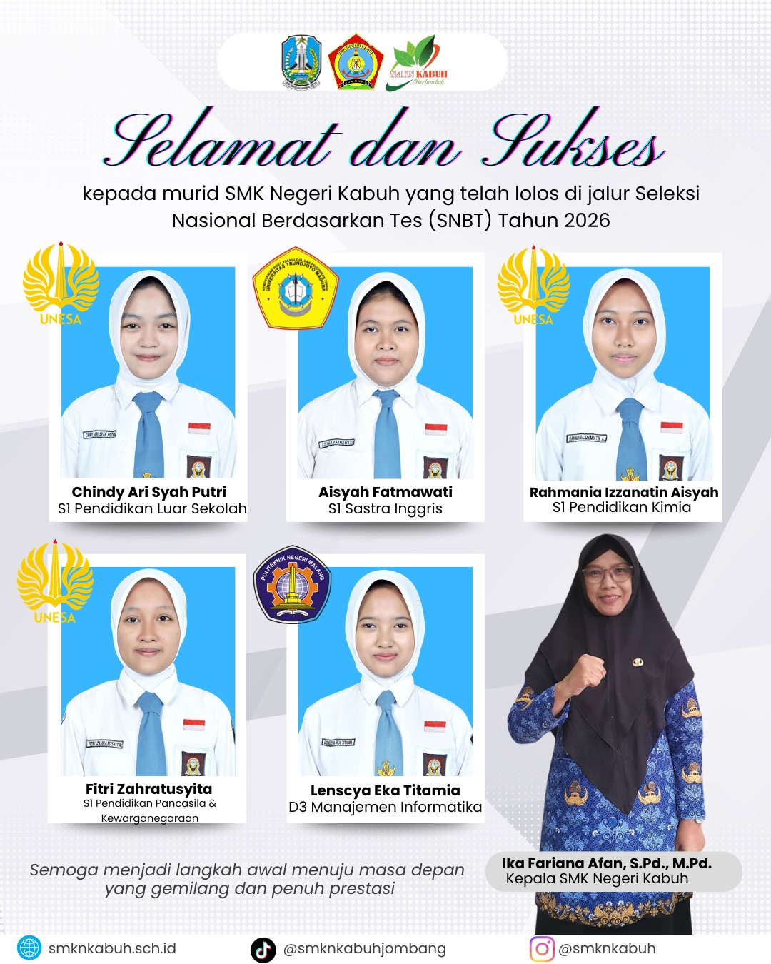 SELAMAT LULUS SNBT TAHUN 2026