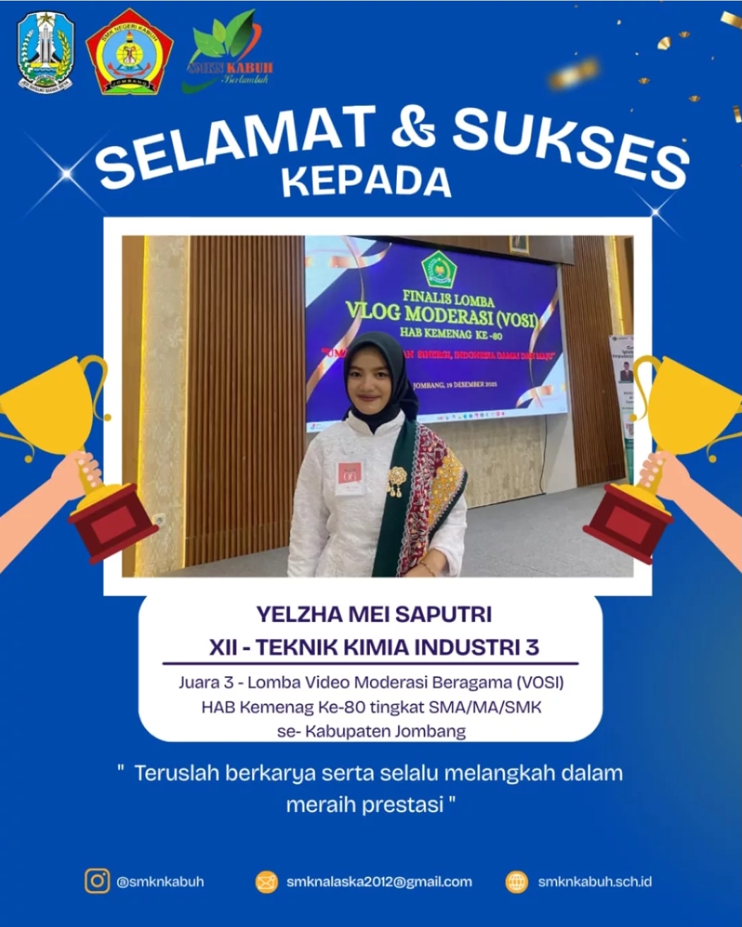 Juara 3 Lomba Video Moderasi Beragama (VOSI) 