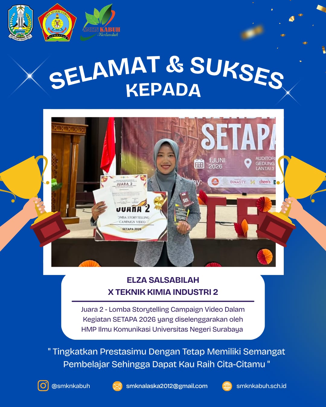 Juara 2  Lomba Storytelling Campaign Video 