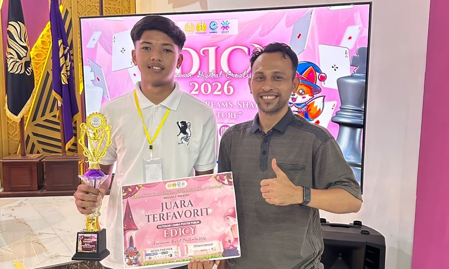 Juara Terfavorit Dalam Kategori Lomba Poster Publik Expression Digital Creativity (EDICY) Tahun 2026
